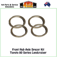 Front Hub Axle Spacer Kit Toyota 80 Series Landcruiser