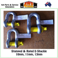 10mm x 11mm Rated D Shackle