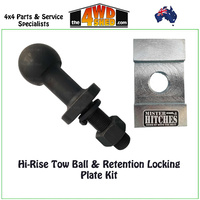 Hi-Rise Tow Ball & Retention Locking Plate Kit