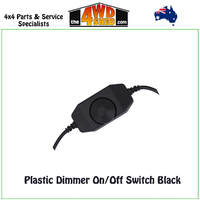 Plastic Dimmer On Off Switch Black