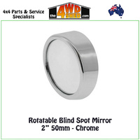 Rotatable Blind Spot Mirror 2" 50mm - Chrome
