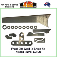 Front Diff Weld In Brace Kit Nissan Patrol GQ GU