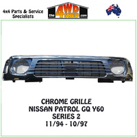 Nissan Patrol GQ Chrome Grille 11/94-10/97