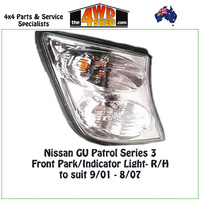 Nissan GU Patrol Series 3 Front Park/Indicator Light- R/H