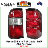 Nissan GU Patrol Wagon Tail Lights 10/97-9/01 - Pair