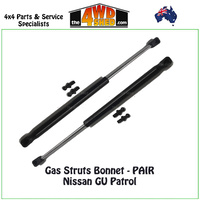 Bonnet Gas Struts Nissan GU Patrol (Pair)