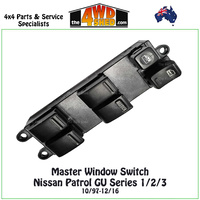 Window Master Switch Control Nissan Patrol GU Series 1/2/3