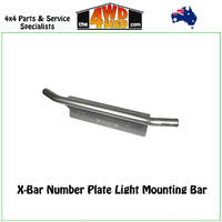 X-Bar Number Plate Light Mounting Bar - Chrome