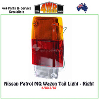 Nissan Patrol MQ Wagon Tail Light 6/80-7/87 - Right
