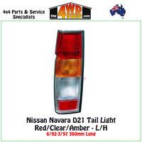 Nissan Navara D21 Tail Light 6/92-3/97 360mm - Left