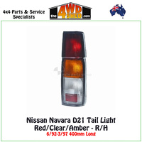 Nissan Navara D21 Tail Light 6/92-3/97 400mm - Right