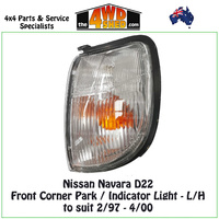 Nissan Navara D22 Front Corner Park / Indicator Light - L/H