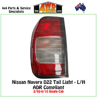 Nissan Navara D22 Tail Light Single Cab Styleside 2/92-6/10 - Left