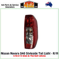 Nissan Navara D40 Tail Light Styleside 5/05-4/15 - Right