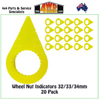 Wheel Nut Indicators 32/33/34mm - 20 Pieces