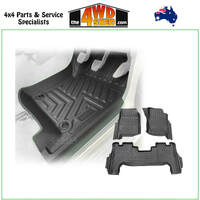 5D TPE Molded Floor Mats Toyota Landcruiser 76 Series Wagon 2012-2023