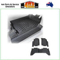 5D TPE Molded Floor Mats Isuzu DMAX Dual Cab 2012-2020