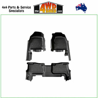 7D TPE Molded Floor Mats Isuzu DMAX Dual Cab 2008-2012 