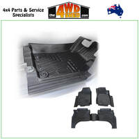 5D TPE Molded Floor Mats Mitsubishi Triton MQ MR Dual Cab 2015-2024