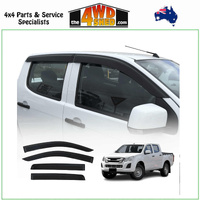 Injection Molded Weather Shields Isuzu DMAX Dual Cab 2012-2020
