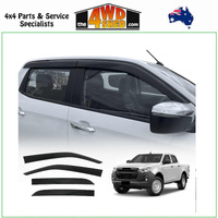 Injection Molded Weather Shields Isuzu DMAX Dual Cab 2020-On