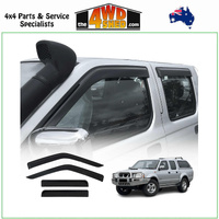 Injection Molded Weather Shields Nissan Navara D22 Dual Cab 1997-2015
