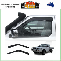 Injection Molded Weather Shields Nissan Navara D22 Single Cab 1997-2015
