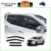 Injection Molded Weather Shields Nissan Navara NP300 D23 Dual Cab 2015-On