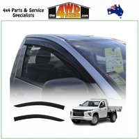 Injection Molded Weather Shields Mitsubishi Triton MQ MR Single Cab 2015-2024