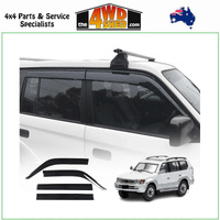Injection Molded Weather Shields Toyota Landcruiser Prado 90 95 Series