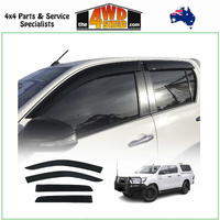 Injection Molded Weather Shields Toyota Hilux Dual Cab 2015-On