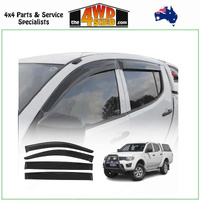 Weather Shields Mitsubishi Triton ML MN Dual Cab 2006-2015