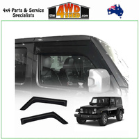 Widened Weather Shields Jeep Wrangler JL 2 Door 2018-On