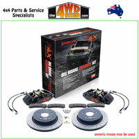 Bremtec Front Big Brake Upgrade Kit Toyota Landcruiser 76 78 79 Series 08/2016-On with Auto Hubs