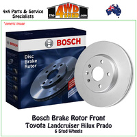Bosch Brake Rotor Landcruiser Hilux Prado Front