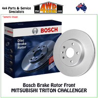 Bosch Brake Rotor Mitsubishi Triton Challenger Front