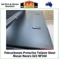 Nissan Navara D23 NP300 Polycarbonate Protective Tailgate Sheet