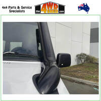 PDC Nissan Patrol GQ 4" Stainless Steel Bonnet Entry Snorkel & Airbox Combo - Powder Coat