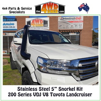 PDC 200 Series VDJ V8 Toyota Landcruiser 5" Snorkel Kit Powder Coat