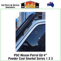 PDC Nissan Patrol GU 4" Powder Coat Snorkel Series 1 2 3