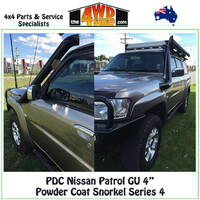 PDC Nissan Patrol GU 4" Powder Coat Snorkel Series 4