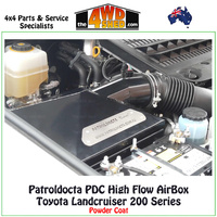 High Flow AirBox Toyota Landcruiser 200 Series V8 - Powder Coat