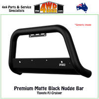 Premium Matte Black Nudge Bar Toyota FJ Cruiser 2011-2016