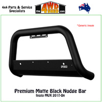 Premium Matte Black Nudge Bar Isuzu MUX 2017-On