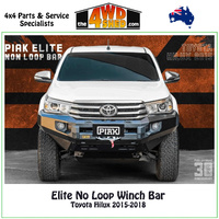 Elite No Loop Bar Toyota Hilux 2015-2018