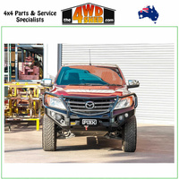 Elite Loop Winch Bull Bar Mazda BT50 2011-2020 - Orange Tow Points & Black Bash Plates