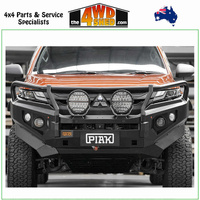Elite Loop Winch Bull Bar Mitsubishi Triton MR - Black Tow Points & Black Bash Plates