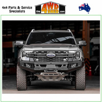 Genesis Non Loop Winch Bull Bar Ford Ranger Next Gen 5/2022-On - Black Tow Points & Grey Bash Plates