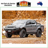 Genesis Non Loop Winch Bull Bar Isuzu DMAX 11/2023-On - OrangeTow Points & Black Bash Plates