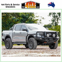 Genesis Loop Winch Bull Bar Ford Ranger Next Gen 5/2022-On - Orange Tow Points & Black Bash Plates